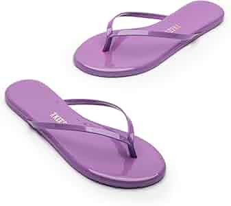 Amazon.com | TKEES Women's Lily Patent Solids Flip-Flop, Bright